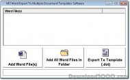 MS Word Export To Multiple Document Templates Soft screenshot